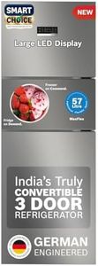 BOSCH MaxFlex Convert 303L 3 Star Inverter Frost Free Triple Door Refrigerator (2023 model, CMC33S03NI, 8-in-1 Convertible, UV Protected Body Shield, VitaFresh Technology, Adaptive UI, Sparkly Steel)