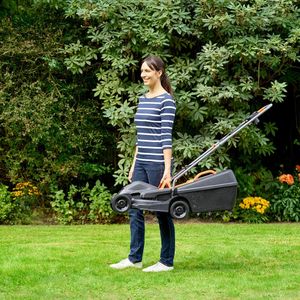 BLACK+DECKER 32cm Electric Rotary Lawn Mower with Grass Strimmer