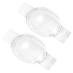 Thinp 2 Pcs Eye Shield,Clear Eye Patch Eye Shield After Cataract Surgery Plastic Eye Shield with Small Hole Eye Shields After Lasik with 1 Roll Tape Breathable Eye Shields for After Surgery