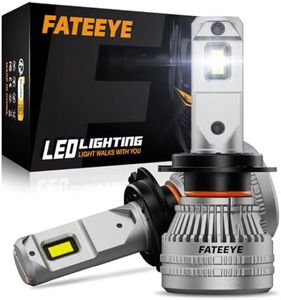 FateEye H7 LED 44000LM - Kit de phares H7 LED 200W 6500K Blanc Anti-Défaut Extrêmement Lumineux, Pour le Remplacement des Lampes Voiture Halogènes et au Xénon H7, Pack de 2