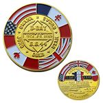 QUEAMBLER WW2 Coin World War 2 Commemorative Coin D Day Army Arromanche Normandy Token