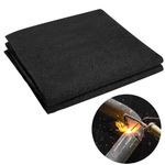 Acidea Carbon Felt Welding Blanket Fireproof, Heat Resistant Up to 2000°F, 39.4" x39.4" Heavy Duty Flame Retardant Protective Mat Insulation Pad for Soldering Welding Brazing Plumbing Supplies