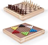 VAMSLOVE 13" Chess Chinese Checkers