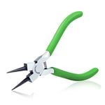 SPEEDWOX Mini Round Nose Pliers for Jewelry Making 5 Inches Small Wire Looping Pliers Extra Thin Tapered Jaw Micro Fine Pliers Precision Hand Tools Professional Beading Hobby Work Craft DIY