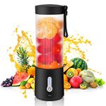 Handzee Portable Personal Blender, 15.2Oz USB Rechargeable Portable Blender with 6 Blades, BPA-Free Portable Blender for Shakes and Smoothies, Travel Blender for Home Sports Outdoors