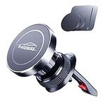 Rainway Car Phone Holder, Upgrade Hook Magnetic Phone Car Mount with 6 N52 Magnets, [360° Rotation] Air Vent Universal Mobile Phone Holder for Car Accessories, Compatible with iPhone, Samsung, etc.