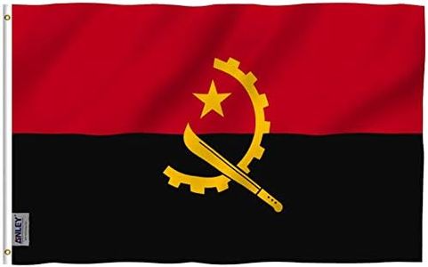 ANLEY Fly Breeze 3x5 Feet Angola flag - Vivid Color and Fade Proof - Canvas Header and Double Stitched - Angolan Flags Polyester with Brass Grommets 3 X 5 Ft