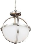 Sea Gull Lighting 7724602-962 Alturas Two - Light Semi-Flush Convertible Pendant Ceiling Fixture, Brushed Nickel