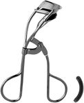 JAPONESQUE Lash Curler Gunmetal, Keeps Lashes Curled for 8 Hours, Eye-Opening and Defining Results, for Natural or False Lashes, Includes 1 Refill Pad