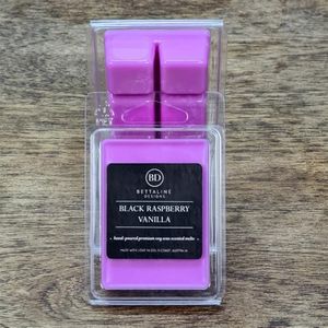 Black Raspberry and Vanilla - 100% Soy Wax Scented Melts, 6pc Melt Pack