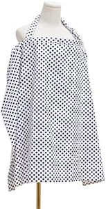 Insular Nursing Cover for Breastfeeding, Infant Feeding Cover Breathable Cotton Privacy Breastfeeding Apron, Blue Dot