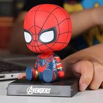 ELEGANT LIFESTYLE Super Hero Spiderman Action Figure Limited Edition,Marvel Comics Character|Avenger Bobblehead with Mobile Holder for Car Dashboard,Office Desk&Study Table (Pack of 1),Polymer