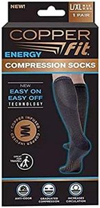 Copper Fit Unisex Compression Sock, Choose Size and Pairs (2, Small / Medium)