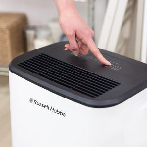 Russell Hobbs 20L Dehumidifier – White, Portable Moisture Removal