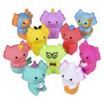 Ten (10) 2" Sea Animals Rubber Bath Toys with Costumes (Axolotls in Costumes)