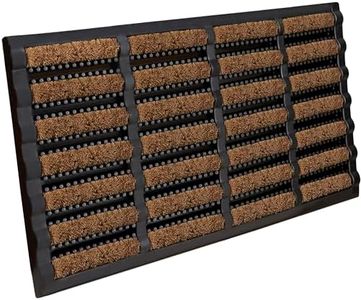 BLADO Tuff Scrape Door Mat - Heavy Duty Door Mat Dirt Removal Natural Coir & Rubber Door Mats Indoor Outdoor Entrance Door Mat for Home, Office and Garden (1, 40 x 60 cm)