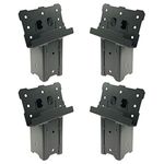 Highwild Platform Brackets Multi-Use 4x4 Compound Angle Brackets for Deer Stand, Hunting Blinds, Observation Decks & Outdoor Platforms - Set of 4