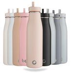 onegreenbottle Evolution Stainless Steel Triple-Walled Isothermal Insulated Leakproof Water Bottle, 500ml Hot and Cold Drinks - Mouse…