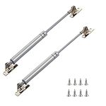 50N/10Ib/5kg Gas Strut,10 Inch Length Gas Spring, Safety Lift Support, Gas Shocks,Gas Struts Soft Open Lid Hinge for Toy Box, Hinge Close Lid Support,Kitchen Cabinet Hinges(Pack of 2)