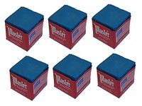 Half Dozen Blue Master Pool Cue Chalk