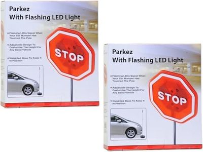 PARKEZ Flashing LED Light Parking Stop Sign For Garage