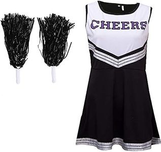 Black White Cheerleader Outfit XL