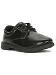 Bata Samuel E 24 3216 Black Derby School Shoes for Kids |Perfect for School Students picnics, or Everyday wear| Slip-Resistant | Comfortable Cushioned Insole |Lightweight. Size- 12