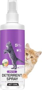 Atrilly Cat Deterrent Spray, Cat Repellent Indoor Spray for Furniture, Effective Cat Deterrent for Pet Behavior Training, Prevent Cats Scratching Plants & Furniture