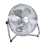 Oypla Electrical 14" Inch Chrome 3 Speed Floor Standing Gym Fan Hydroponic