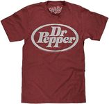 Tee Luv Dr Pepper Logo Shirt (Brick Heather) (L)