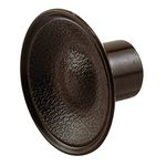 Prime-Line Products MP6871 by-Pass Door Knobs, 1-13/16 in, Outside Diameter, Plastic Construction, Brown, Includes Fasteners, Pack of 10