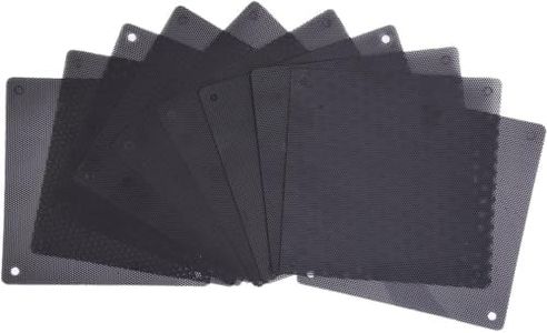 30 Pack 3Sizes Computer Fan Filter Pc Dust Filter, Cooler PVC Black Dustproof Case Cover Computer Mesh (30pcs)