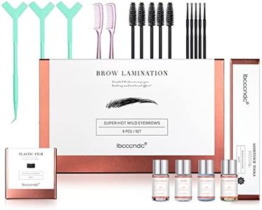 Domary Brow Lift Kit Eyebrow Lamination Set with Eyelash Brushes Combs Plastic Film Brow Perm Kit DIY Eyebrows Lifting Styling Kit for Beautiful Eyebrows Long-Lasting for Salon & Home Use