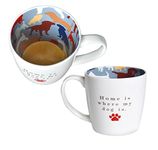 Mug ~ Ceramic Tea/Coffee ~ Inside Out Mug ~ HOME IS WHERE MY DOG IS