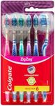 Colgate Zig Zag Manual Toothbrush, Value 6 Pack, Soft Bristles, Interdental Reach