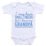 JYHOPE I Have My Grandpa Jumpsuit Newborn Infant Funny Letter Print Romper(0-3Months,White)