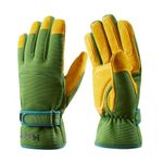 HODUP Leather Winter Work Gloves Waterproof Thermal 3M Thinsulate Insulation,Puncture Proof Safety Cold Weather Gloves