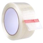 Prasacco 25M/82FT Clear Duct Tapes Heavy Duty, Waterproof Tape Clear Duct Tape High Performance Weather Resistant Tape Sealing Repairing Tying for DIY Discreet Repairs Commercial and Industrial Uses