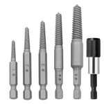 Screw Extractor Set,5 PCS Bolt Extractor Set,Screw Remover and Extractor Bit Set,Stripped Screw Extractor 5 Practical Sizes & Easy Removal Quick Stripped Removal Tool for Removing Broken Bolts