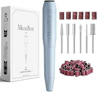 MelodySusie Pen-Shaped Portable USB Nail Drill, PC120I 20000RPM Electric Nail File with Compact Design for All Nail Care, Manicure Polishing, Shaping & Gel Removal at Home for Beginners