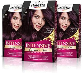 Schwarzkopf Palette Intensive, Violín, Óptima cobertura de canas, Coloración Permanente (Pack de 3)
