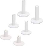 6PCS KGYMJR White Golf Rubber Tees-