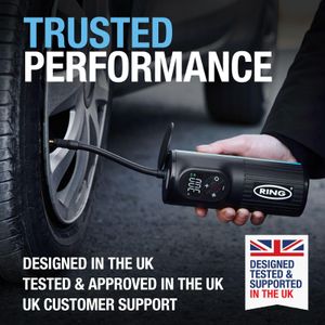 Ring TyreInflate Go 2 Cordless Tyre Inflator – Portable Air Pump