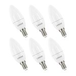 Linkind E14 LED Dimmable Candle Light Bulbs, 4.2W SES Candle Bulb B35, 470lm, 40W Equivalent, 2700K Soft White, Energy Saving, CE/RoHS/ErP Certified, 6 Pack