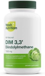 DIM Supplement 500mg - DIM Diindolylmethane - All Natural Estrogen & Hormone Balance Supplement Great for Detox, Menopause Relief, Acne, PCOS, Weight Loss & Bodybuilding – Vegan Friendly