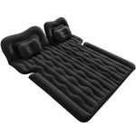 JYYRC SUV Air Mattress, Car Bed Mattress Back Seat for SUV Truck Air Mattress Home Portable Outdoor Flocking Fast Inflation Car Air Camping Mattress(Black)