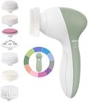 Facial Cleansing Brush Face Scrubber: Electric Exfoliating Spin Cleanser Device Waterproof Deep Cleaning Exfoliation Rotating Spa Machine - Electronic Acne Skin Washer Spinning System Set