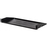 NavePoint Cantilever Server Shelf Vented Shelves Rack Mount 19" 1U Black 8" (210mm) deep