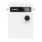 CAMPLUX 8kW 240V Mini Tankless Water Heater, Point of Use Instant Hot Water Heater with Digital Display, Self-modulating & Overheating Protection