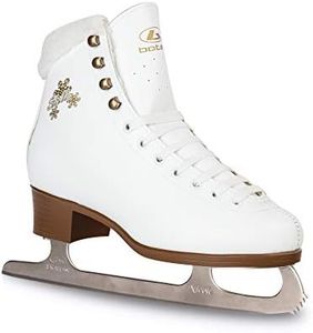 Botas - Model: Stella/Made in Europe (Czech Republic) / Figure Ice Skates for Women, Girls/Nicole Blades/Color: White, Size: Adult 6.5